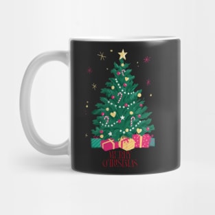 Merry Christmas Tree with gift Mug